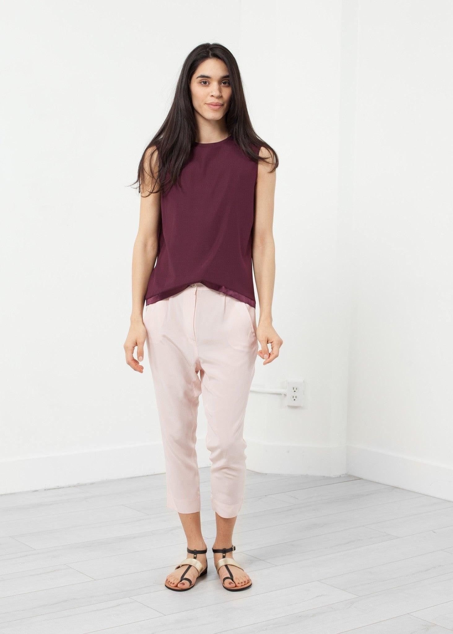 Silk Drop Crotch Pant.