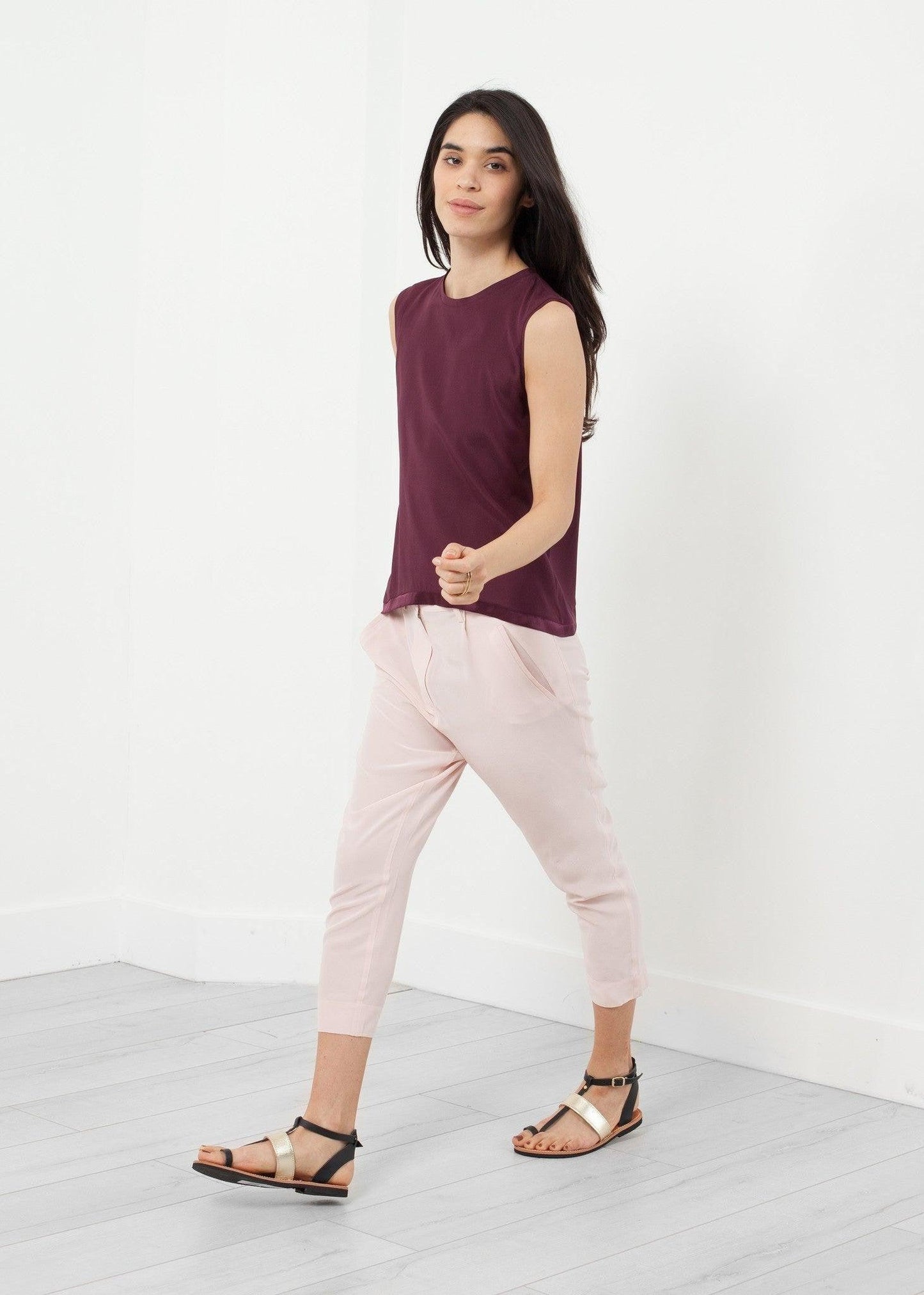 Silk Drop Crotch Pant.