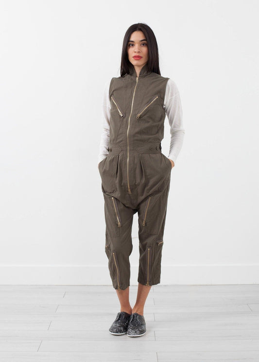 Sleeveless Harem Flightsuit.