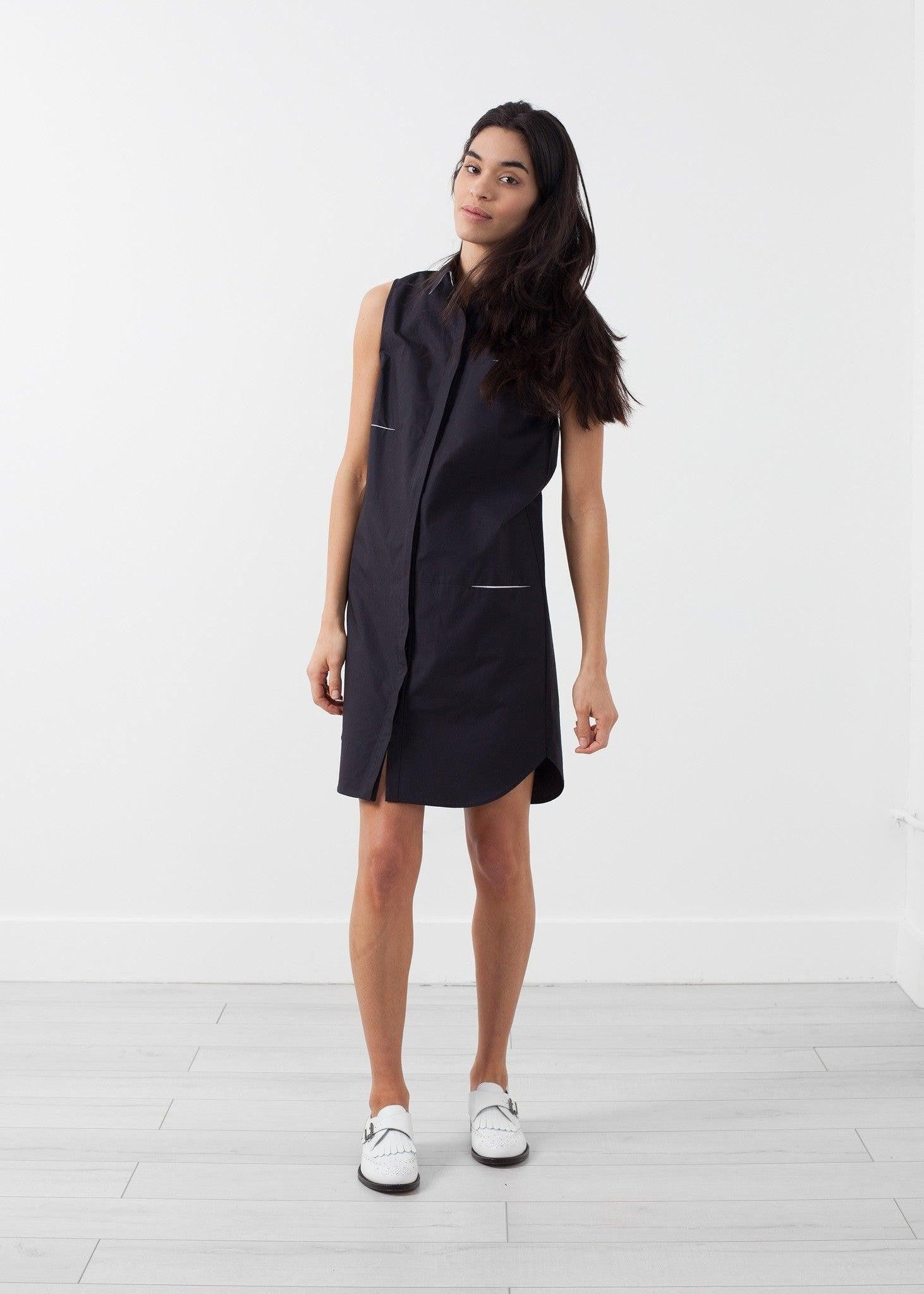 Sleeveless Hidden Pocket Dress.