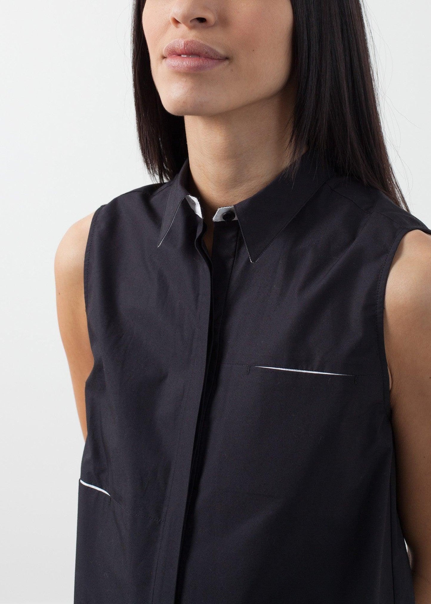 Sleeveless Hidden Pocket Dress.
