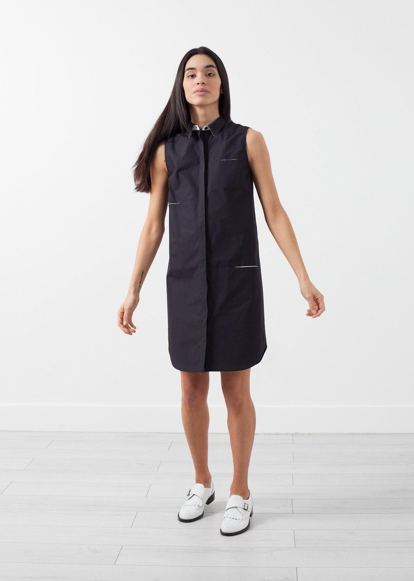 Sleeveless Hidden Pocket Dress.