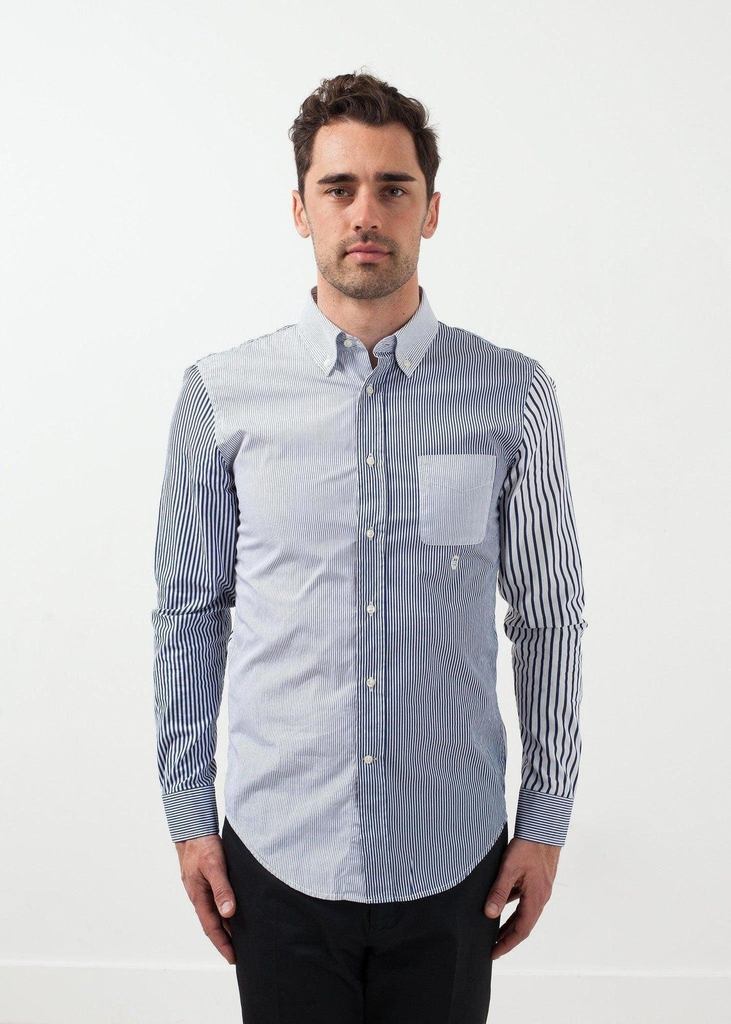 Striped Button Up.