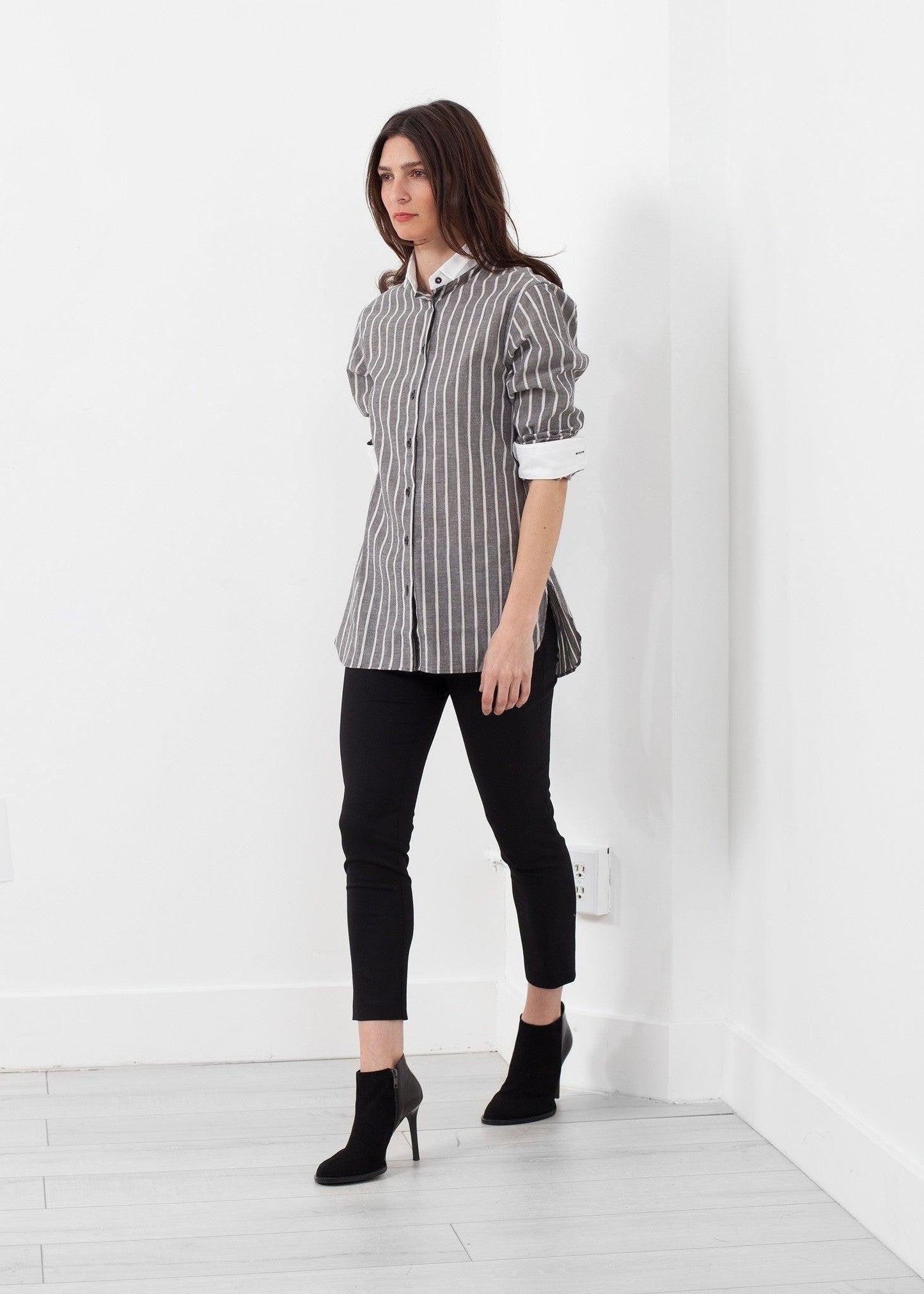 Striped Tuxedo Shirt.
