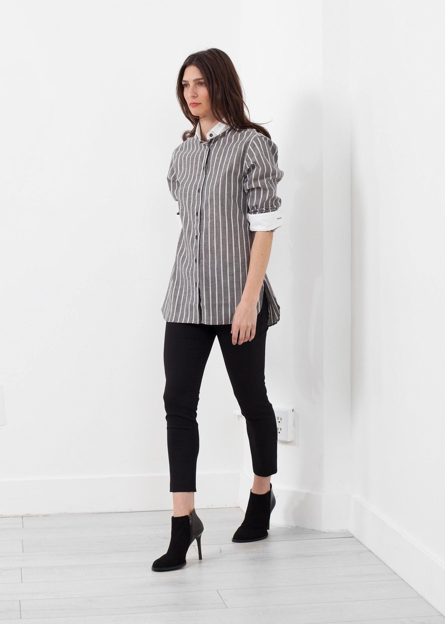 Striped Tuxedo Shirt.