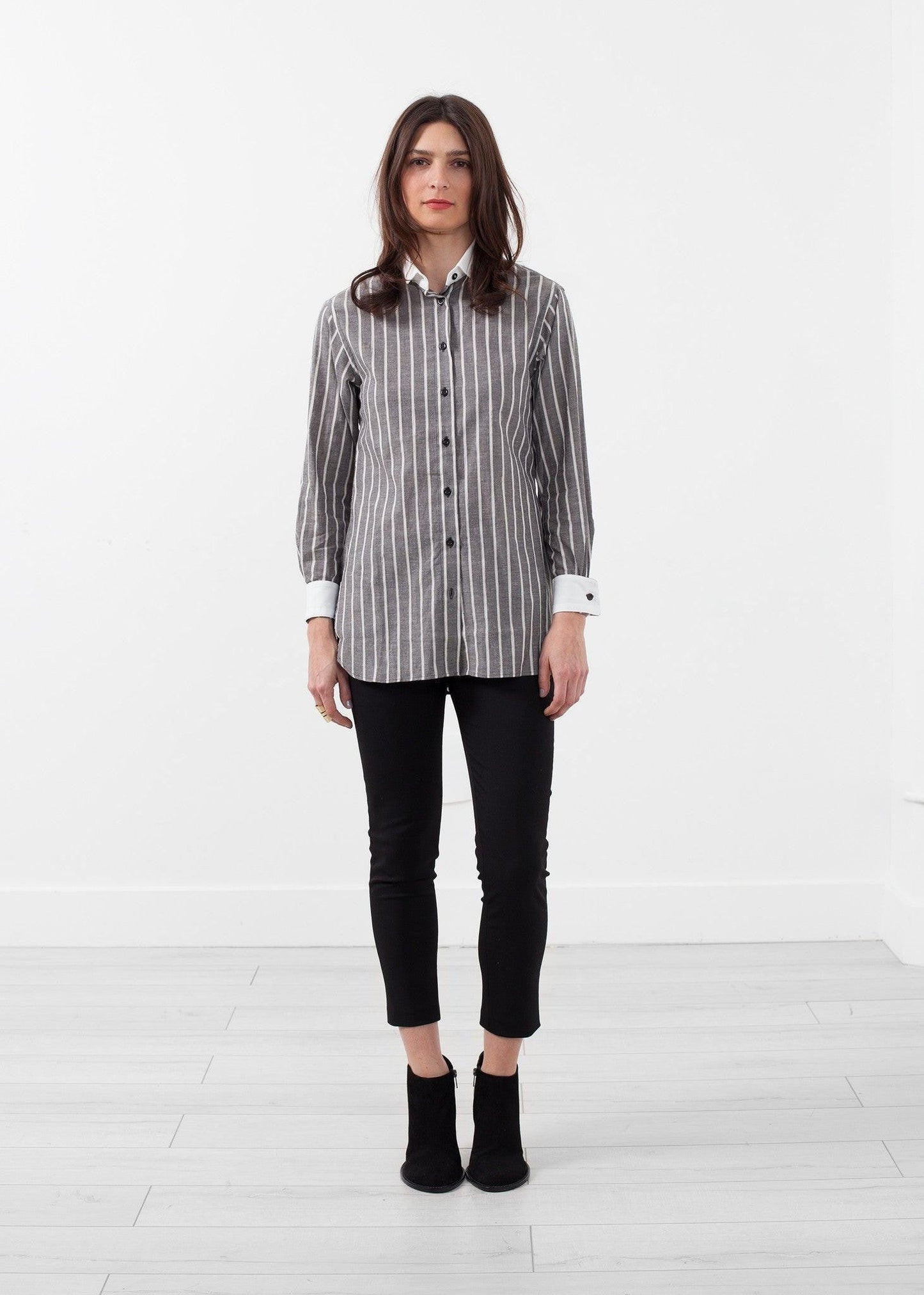 Striped Tuxedo Shirt.