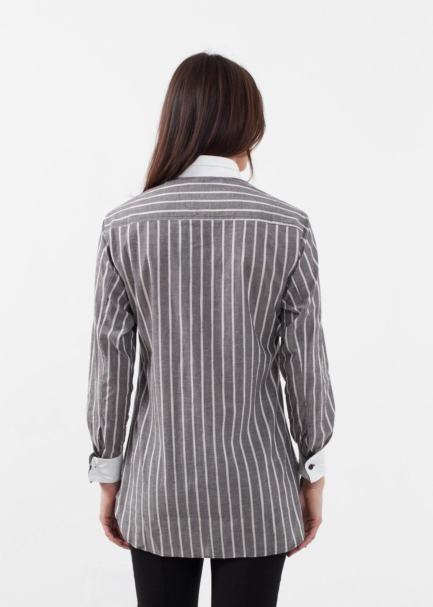 Striped Tuxedo Shirt.