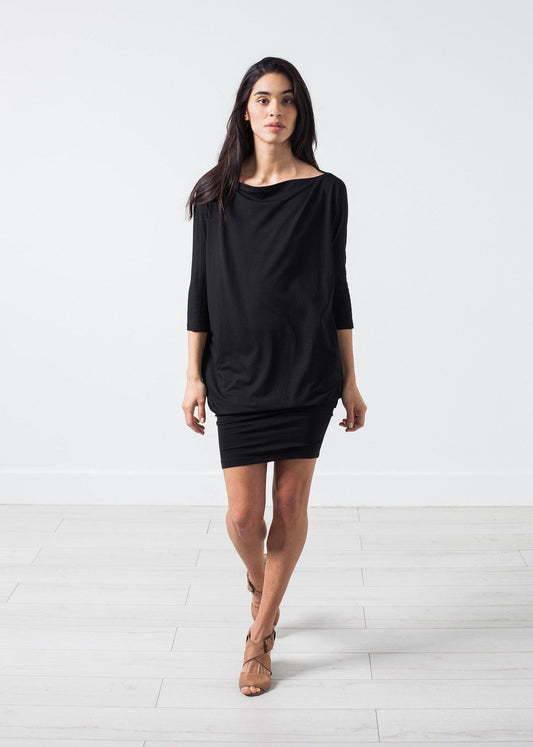 Tapered Boat Neck Dress.