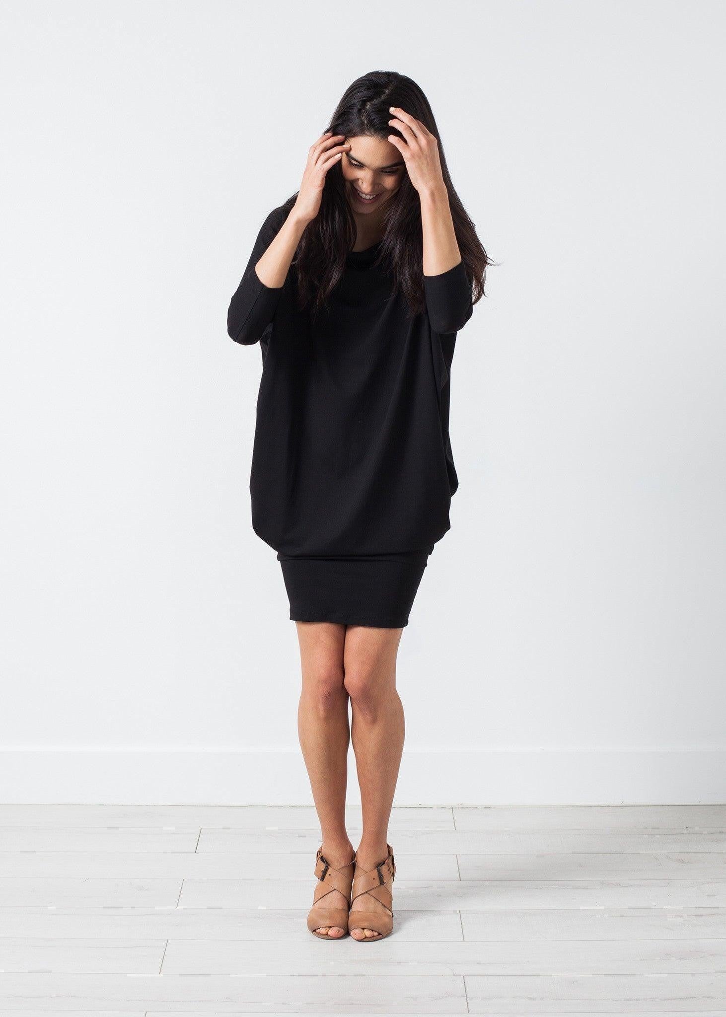 Tapered Boat Neck Dress.