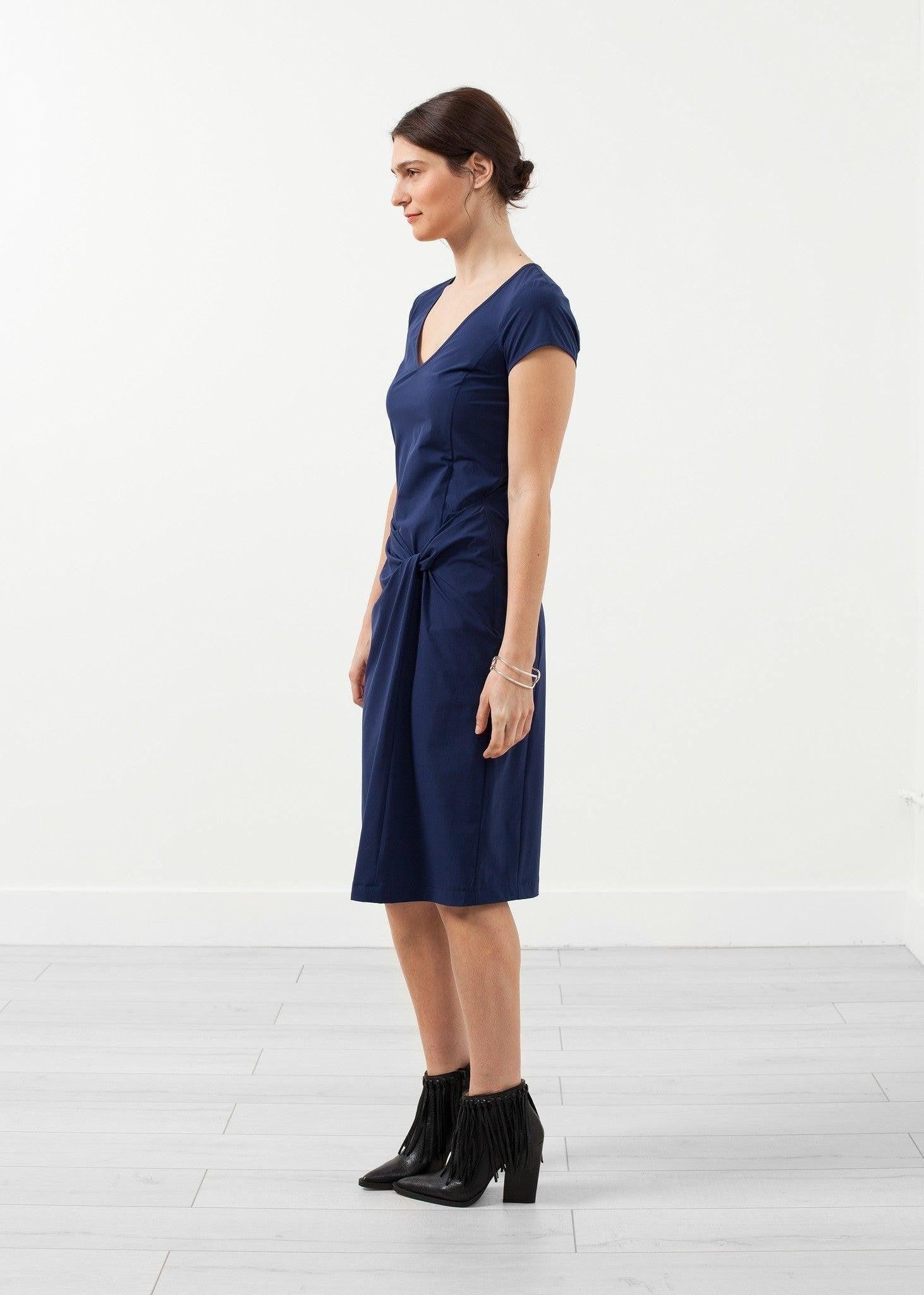 V-Neck Twist Dress.
