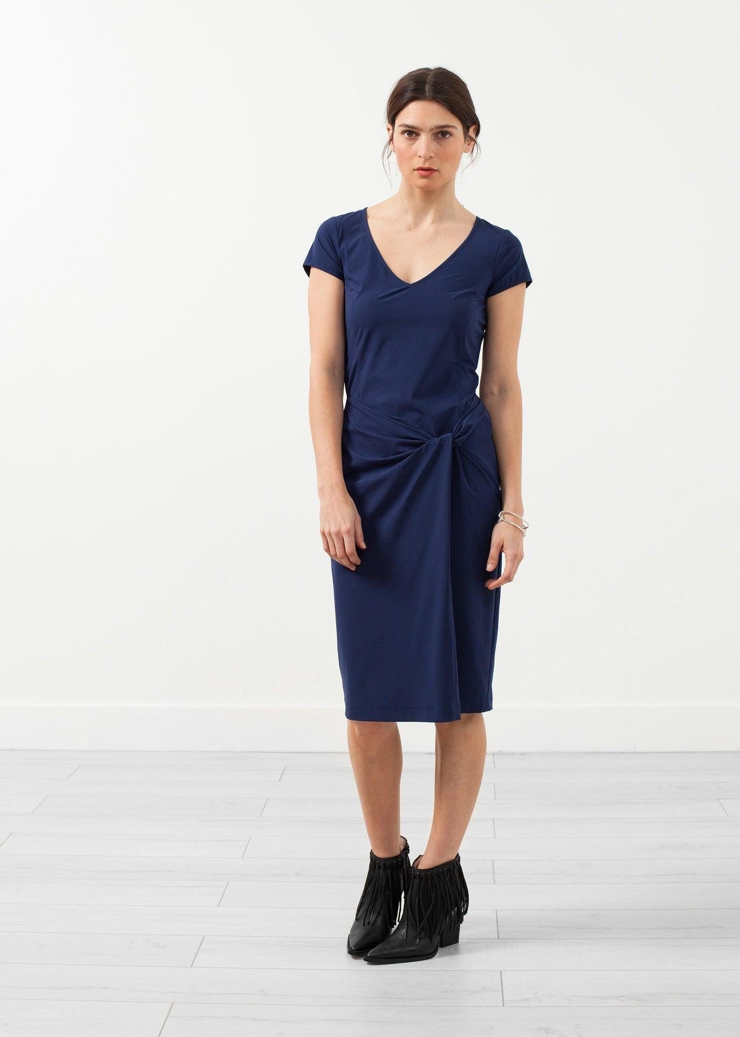 V-Neck Twist Dress.