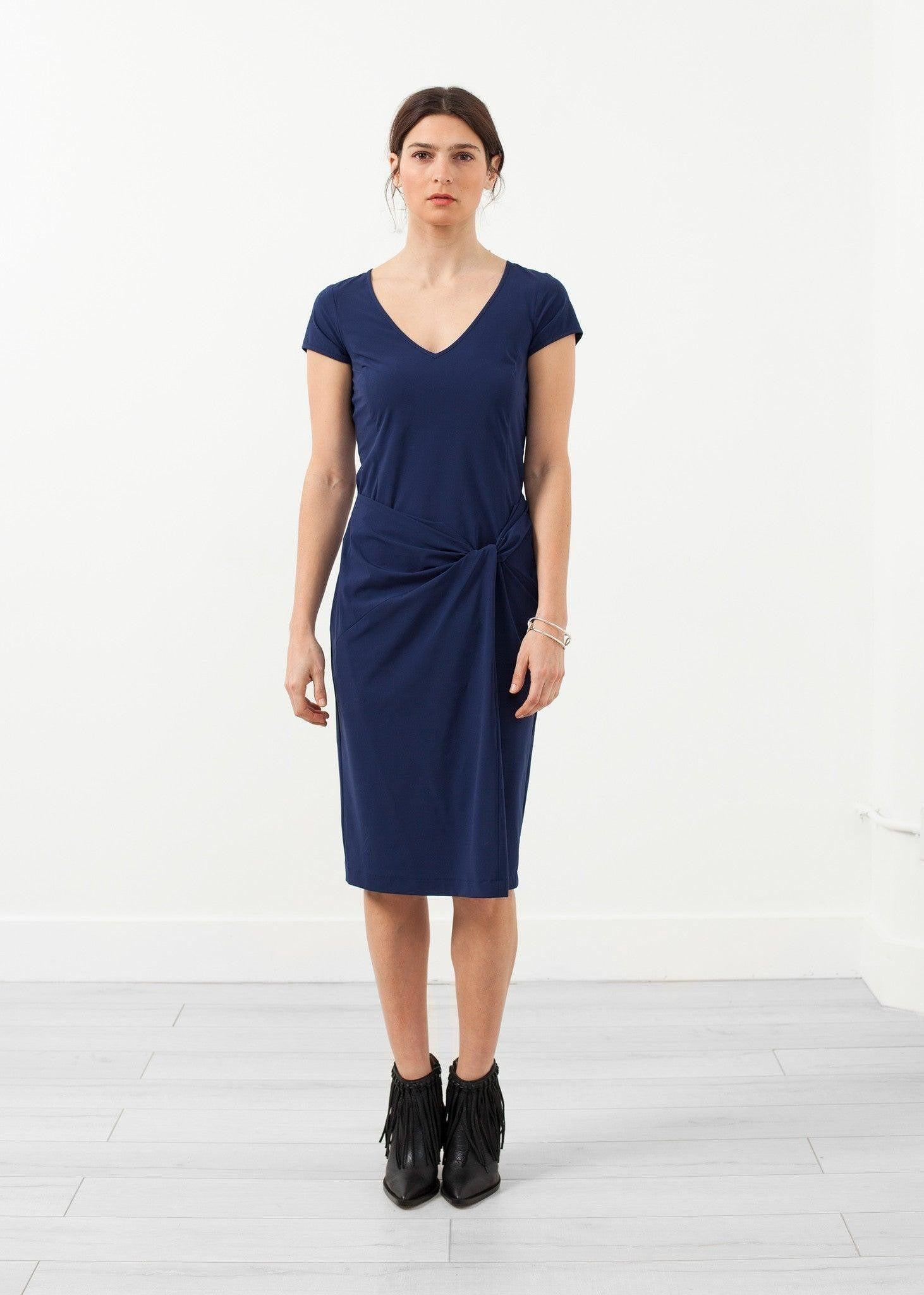 V-Neck Twist Dress.