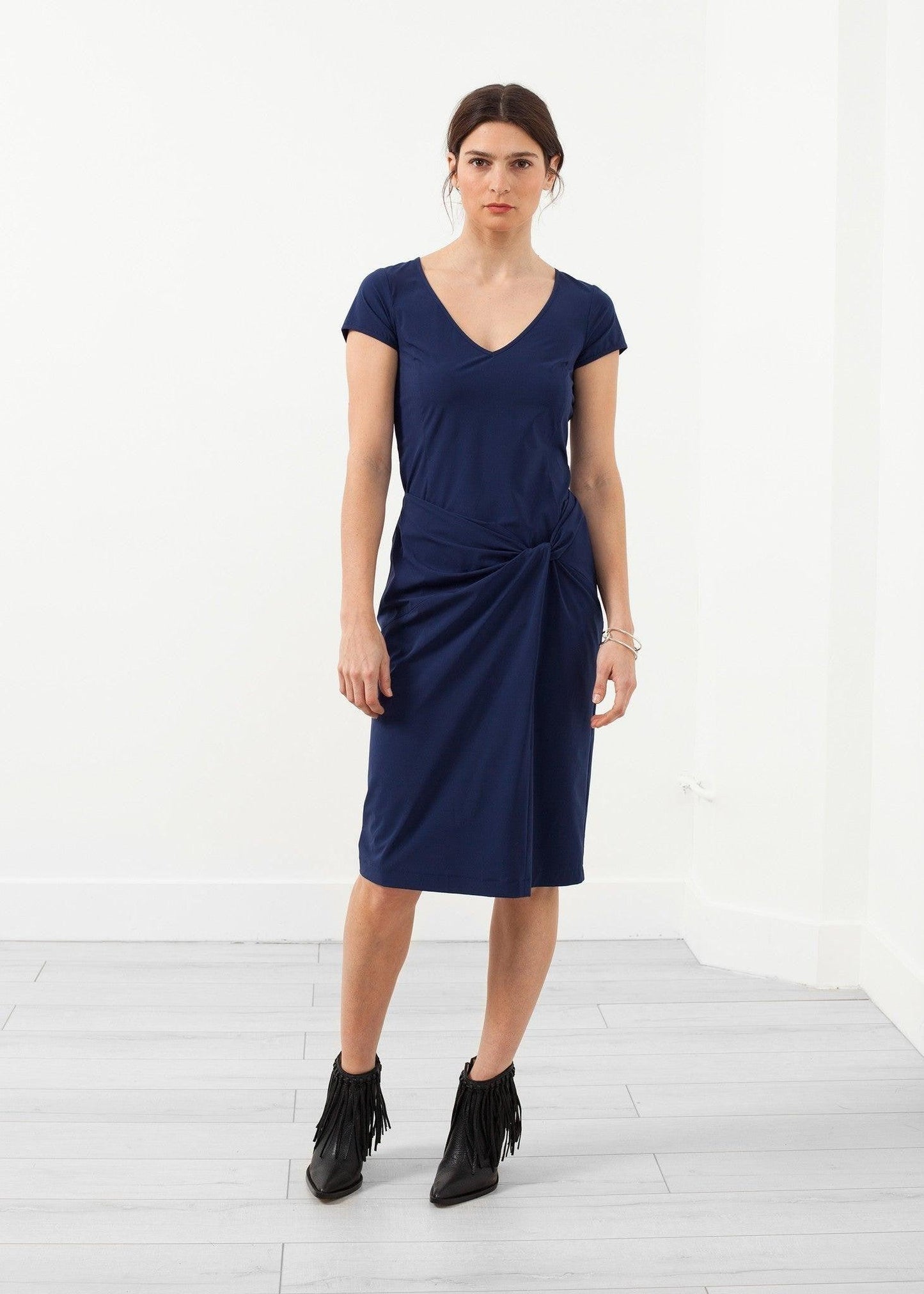 V-Neck Twist Dress.