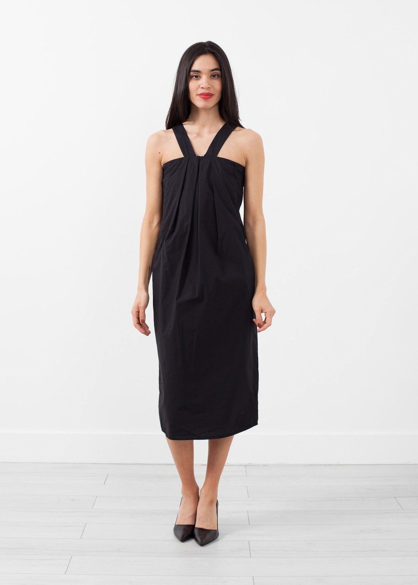 V-Strap Pocket Dress.