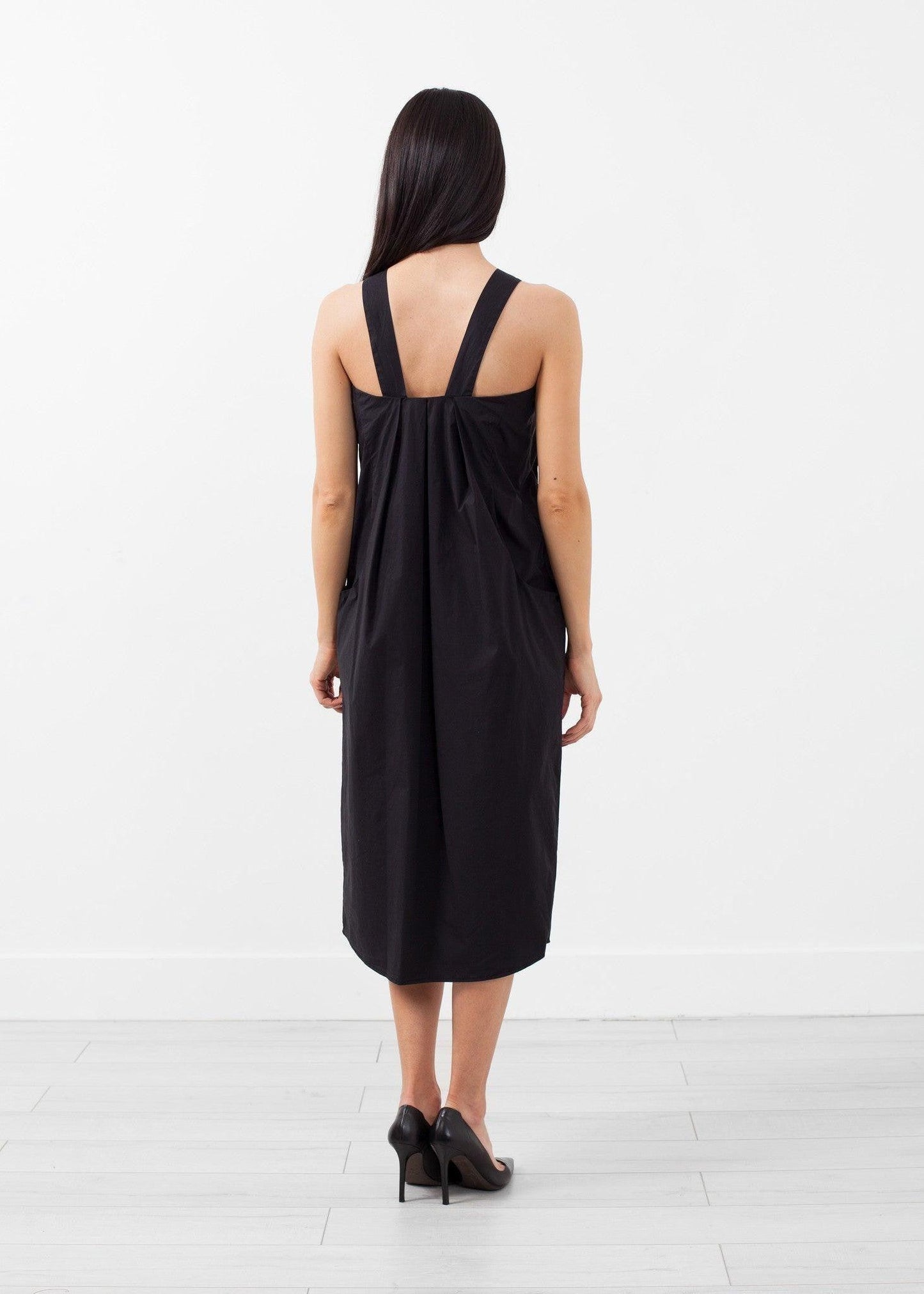V-Strap Pocket Dress.