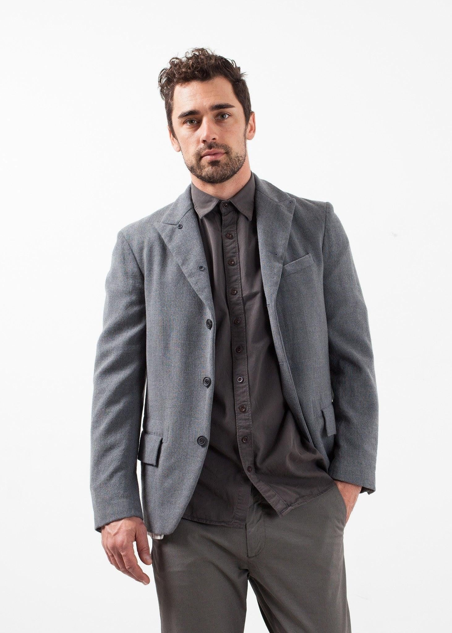 Washed Wool Blazer.