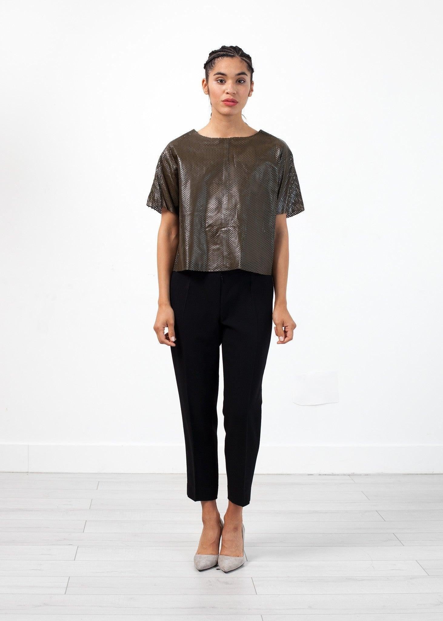 Wool Crepe Pant.