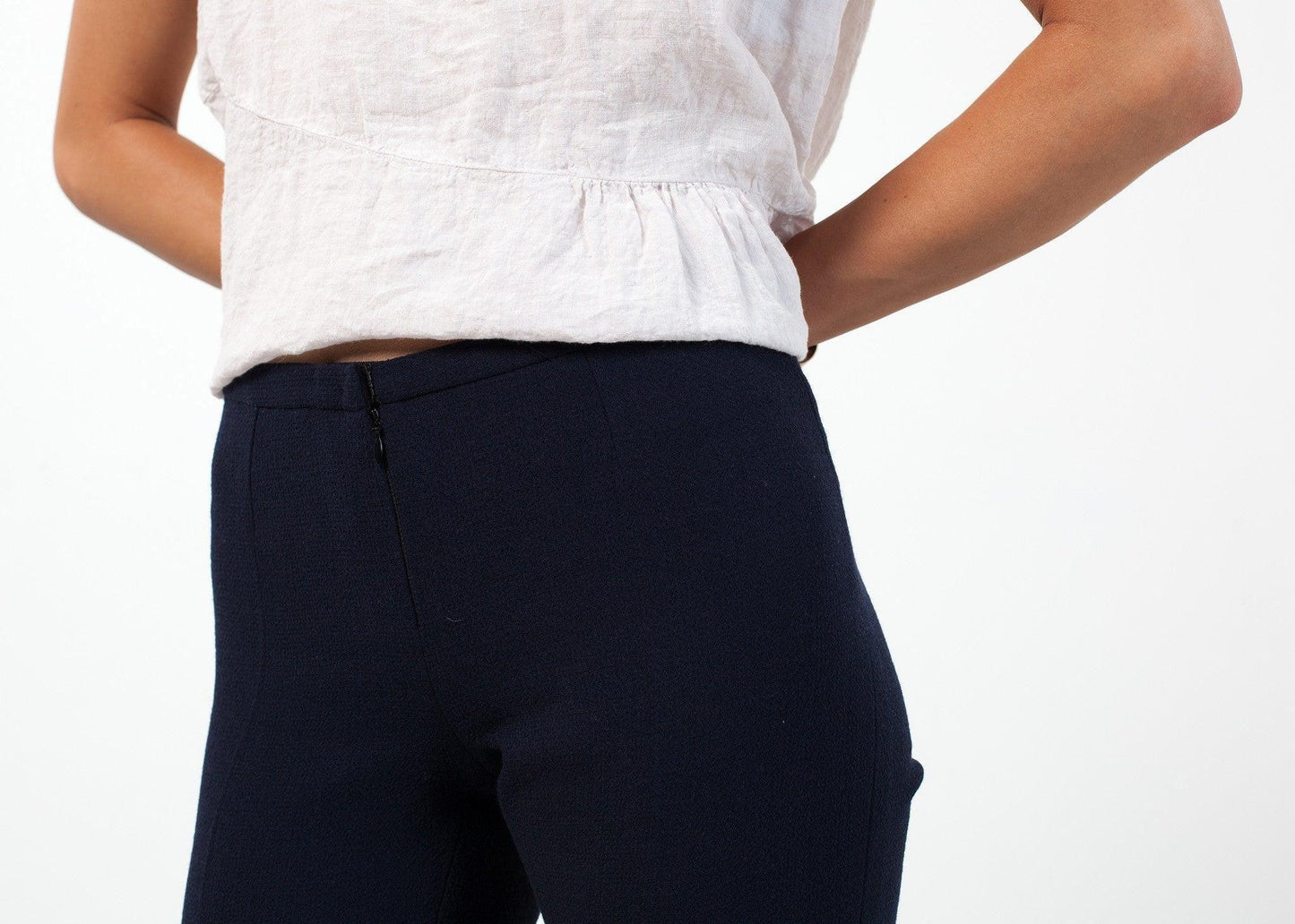 Wool Crepe Pant.