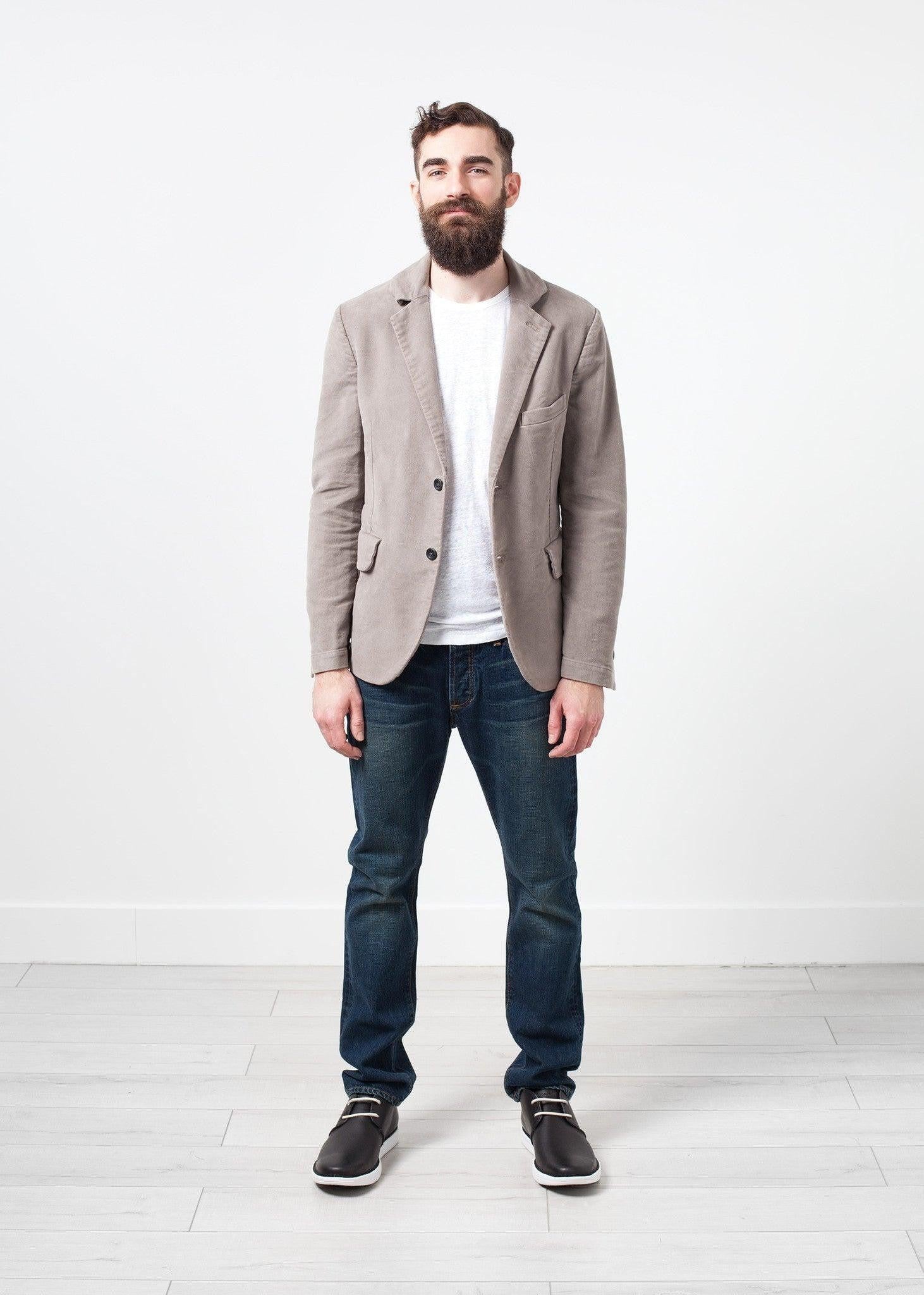 Zepo Brushed Cotton Blazer.